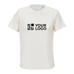 T-shirt de poliéster reciclado transpirável para mulher SOL'S cor branco-sujo vista principal