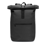 Mochila roll-top para portátil em pele sintética 15 L 16” cor preto primeira vista
