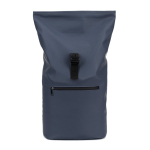 Mochila roll-top para portátil em pele sintética 15 L 16” cor azul sexta vista