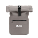 Mochila roll-top para portátil em pele sintética 15 L 16” vista principal