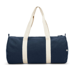 Saco de desporto ecológico com bolso interior 24L 380 g/m2 cor azul primeira vista