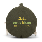 Saco de desporto ecológico com bolso interior 24L 380 g/m2 cor verde-escuro imagem com logo