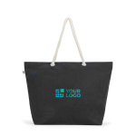 Saco de praia em algodão reciclado com asas compridas 220 g/m2 vista principal