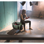 Saco desportivo em poliéster reciclado com amplo compartimento 37L vista conjunto