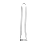 Lanyard e cordão porta-copos sublimáveis em ambos os lados 2 cm cor branco