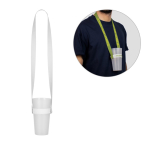 Lanyard fabricado na Europa para sublimação com porta-copo elástico varias cores