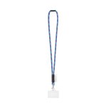 Lanyard tubular fabricado na Europa com mosquetão padrão cor roxo