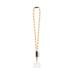 Lanyard tubular fabricado na Europa com mosquetão padrão