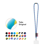 Lanyard tubular fabricado na Europa com mosquetão padrão varias cores