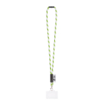 Lanyard tubular fabricado na Europa com mosquetão padrão vista principal