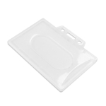 Porta-cartões rígido para cartões de plástico, leve e duradouro 8,6x5,4cm cor branco