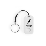 Localizador tipo porta-chaves em plástico reciclado com Bluetooth 25 m cor branco imagem com logo 2