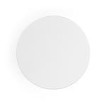 Tapete de rato redondo com base de borracha e espessura 2mm cor branco primeira vista