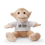 Peluche em forma de macaco com t-shirt para personalização vista principal