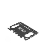 Cartão multiferramentas em aço inoxidável com 20 funções vista principal