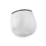 Para-sol para automóvel em poliéster com duas áreas redondas Ø65 cm cor cinzento na bolsa