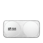 Para-sol para automóvel em poliéster com duas áreas redondas Ø65 cm vista principal