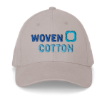 Boné ajustável de algodão escovado de 6 painéis 260 g/m² cor cinzento-claro imagem com logo 2