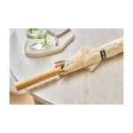 Guarda-chuva de golfe automático com punho reto de bambu Ø102 terceira vista