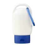 Protetor solar com mosquetão e tampa colorida FPS30 30 ml cor azul primeira vista