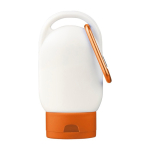 Protetor solar com mosquetão e tampa colorida FPS30 30 ml cor cor-de-laranja primeira vista