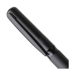 Caneta giratória de latão com clipe metálico, tinta azul sexta vista