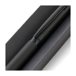 Caneta giratória de latão com clipe metálico, tinta azul oitava vista