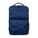 Mochila para portátil feita de resíduos de plástico oceânico 15'' cor azul-marinho primeira vista