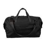 Saco desportivo espaçoso feito de resíduos de plástico oceânico cor preto primeira vista