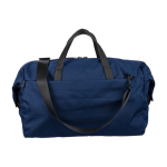 Saco desportivo espaçoso feito de resíduos de plástico oceânico cor azul-marinho primeira vista