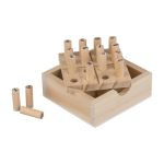 Jogo de sudoku com tabuleiro elevável e arrumação interna primeira vista