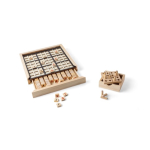 Jogo de sudoku com tabuleiro elevável e arrumação interna quinta vista