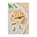 Jogo de sudoku com tabuleiro elevável e arrumação interna sétima vista