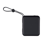 Powerbank de plástico com carga rápida e ecrã LED 10 000 mAh cor preto primeira vista