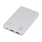 Powerbank de plástico reciclado com carga rápida 10 000 mAh quarta vista