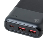 Powerbank de plástico reciclado com carga rápida 20 000 mAh quinta vista