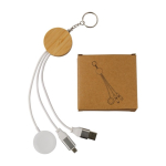 Conjunto de cabos de carregamento com argola metálica para pendurar 65W sexta vista