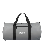 Saco desportivo de rPET resistente à água com asa dupla cor cinzento vista principal