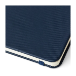 Caderno de poliéster rPET de capa semidura, folhas A5 pautadas oitava vista