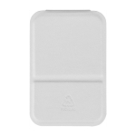 Espelho dobrável de bolso com capa de pele sintética 70 x 11 cm cor branco primeira vista