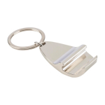 Porta-chaves abre-garrafas em liga de zinco com incrustação de bambu terceira vista