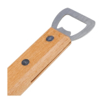 Espátula de churrasco com abre-cápsulas e cabo de madeira quarta vista