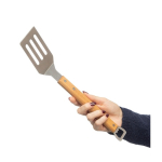 Espátula de churrasco com abre-cápsulas e cabo de madeira sexta vista