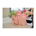 Saco tote de algodão de tamanho grande e asas compridas 140 g/m2 décima segunda vista