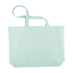 Saco tote de algodão de tamanho grande e asas compridas 140 g/m2 quarta vista