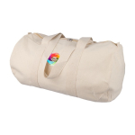 Saco desportivo em algodão natural OEKO-TEX com alças compridas primeira vista