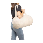 Saco desportivo em algodão natural OEKO-TEX com alças compridas décima vista