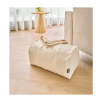 Saco desportivo em algodão natural OEKO-TEX com alças compridas décima primeira vista