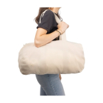 Saco desportivo em algodão natural OEKO-TEX com alças compridas nona vista