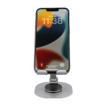 Suporte para telemóvel dobrável de alumínio com rotação 360º sétima vista